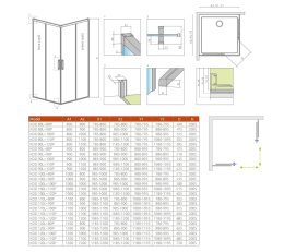 Radaway Idea KDD drzwi prysznicowe 120 cm prawe chrom/szkło przezroczyste 387064-01-01R