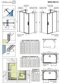 Radaway Idea KDJ drzwi prysznicowe 100 cm prawe chrom/szkło przezroczyste 10116100-01-01R