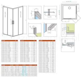 Radaway Idea White KDD drzwi prysznicowe 100 cm lewe biały mat/szkło przezroczyste 387062-04-01L