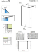 Radaway Modo New IV ścianka prysznicowa walk-in 140 cm chrom połysk/szkło przezroczyste 389644-01-01