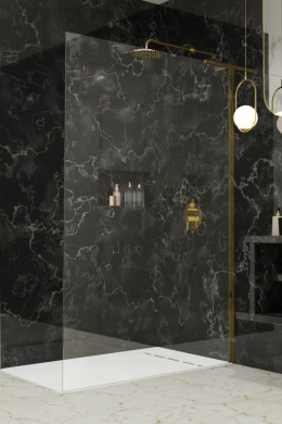 Radaway Modo SL Gold II ścianka prysznicowa walk-in 90 cm złoty połysk/szkło przezroczyste 10319094-09-01R