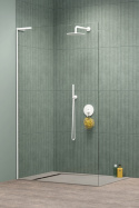 Radaway Modo SL White II Walk-In ścianka prysznicowa 100 cm lewa wolnostojąca biały mat/szkło przezroczyste 10319104-04-01L