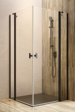 Radaway Nes Black KDD II drzwi prysznicowe 90 cm lewe czarny mat/szkło przezroczyste 10031090-54-01L
