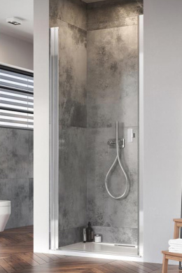 Radaway Nes DWJ I drzwi prysznicowe 80 cm wnękowe prawe chrom/szkło przezroczyste 10026080-01-01R