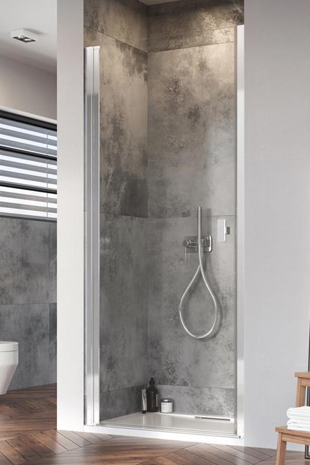 Radaway Nes DWJ I drzwi prysznicowe 80 cm wnękowe prawe chrom/szkło przezroczyste 10026080-01-01R