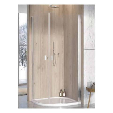 Radaway Nes PDD I kabina prysznicowa część lewa 80x80 cm półokrągła 10020080-01-01L