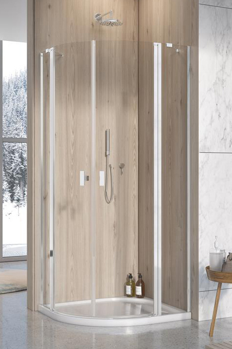 Radaway Nes PDD II kabina prysznicowa część prawa 90x90 cm półokrągła 10030090-01-01R