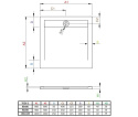 Radaway Teos C brodzik 90x90 cm kwadratowy biały HTC9090-04