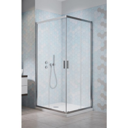 Z kodem PROMO 5% taniej! Radaway Alienta C kabina prysznicowa 80x80 cm kwadratowa chrom/szkło przezroczyste 10238080-01-01