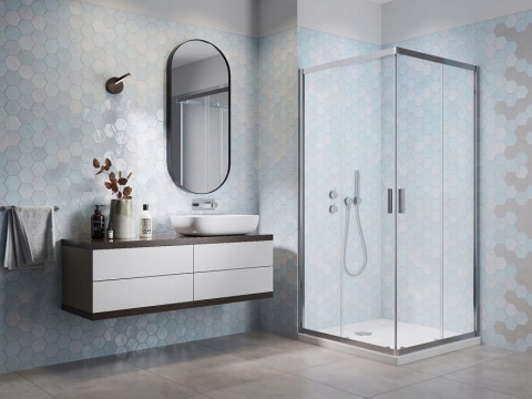 Radaway Alienta C kabina prysznicowa 90x90 cm kwadratowa chrom połysk/szkło przezroczyste 10239090-01-01 Radaway Alienta C kabina prysznicowa 90x90 cm kwadratowa chrom połysk/szkło przezroczyste 10239090-01-01