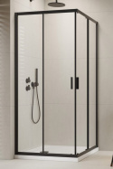 Radaway Alienta D kabina prysznicowa 100x80 cm prostokątna czarny mat/szkło przezroczyste 10258010-54-01