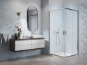 Radaway Alienta D kabina prysznicowa 80x100 cm prostokątna chrom/szkło przezroczyste 10258010-01-01
