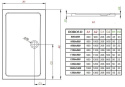Radaway Doros Plus D brodzik 120x90 cm prostokątny biały SDRPD1290-01