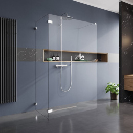 Radaway Euphoria VI W6 Walk-in ścianka prysznicowa 110 cm frontowa chrom/szkło przezroczyste 383173-01-01