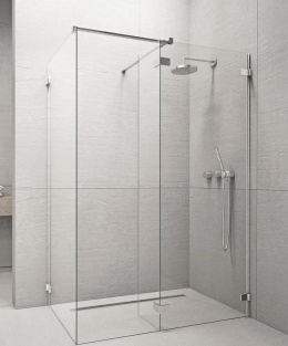 Radaway Euphoria Walk-In ścianka frontowa W3 100 cm chrom/szkło przezroczyste 383132-01-01