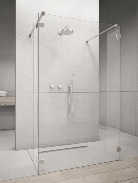 Radaway Euphoria Walk-In ścianka prysznicowa 130 cm frontowa W4 chrom/szkło przezroczyste 130 383145-01-01