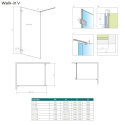 Radaway Euphoria Walk-In ścianka prysznicowa 70 cm frontowa W1 V chrom/szkło przezroczyste 383117-01-01