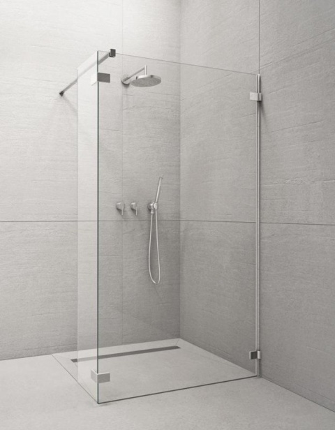 Radaway Euphoria Walk-In ścianka prysznicowa 90 cm frontowa W3 chrom/szkło przezrczyste 383131-01-01
