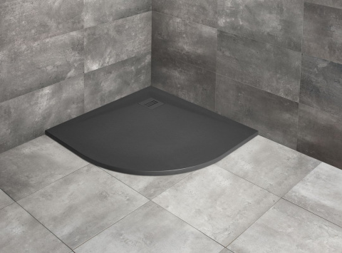 Radaway Kyntos A brodzik 80x80 cm półokrągły antracyt HKA8080-64 Radaway Kyntos A brodzik 80x80 cm półokrągły antracyt HKA8080-64
