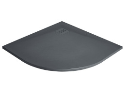 Radaway Kyntos A brodzik 90x90 cm półokrągły antracyt HKA9090-64