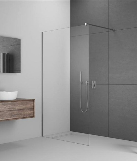Radaway Modo X II Walk-In ścianka prysznicowa 50 cm wolnostojąca chrom/szkło przezroczyste 389254-01-01