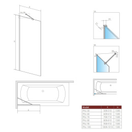Wpisz KOD: PROMO - 10% Radaway Modo New Black PNJ Factory parawan nawannowy 70 cm czarny mat/szkło factory 10006070-54-55
