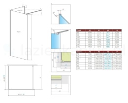 Radaway Modo New IV ścianka prysznicowa walk-in 100 cm chrom połysk/szkło przezroczyste 389604-01-01