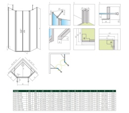 Radaway Modo New IV ścianka prysznicowa walk-in 90 cm chrom połysk/szkło przezroczyste 389594-01-01