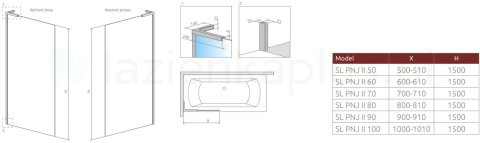 Wpisz KOD: PROMO - 10% Radaway Modo SL Brushed Copper PNJ II parawan nawannowy 80 cm lewy miedź szczotkowana/szkło przezroczyste 10316080-93-01L