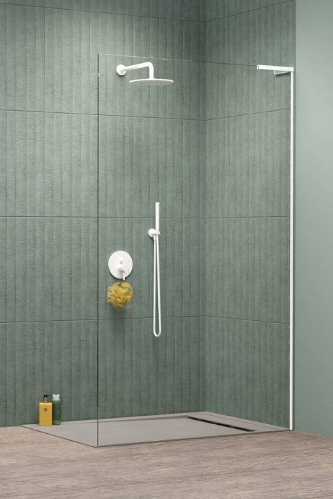 Radaway Modo SL White II ścianka prysznicowa 70 cm biały mat/szkło przezroczyste 10319074-04-01R