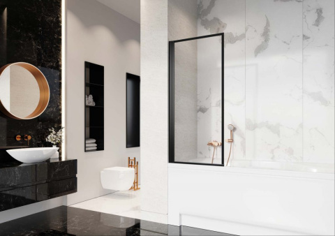 Radaway Nes 8 PNJ I parawan nawannowy 80 cm prawy chrom/szkło przezroczyste 10061080-01-01R