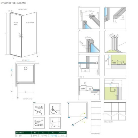 Radaway Premium Plus DWJ drzwi wnękowe 100 cm chrom/szkło brązowe 33303-01-08N