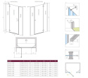 Radaway Torrenta DWJS drzwi prysznicowe 81,2 cm prawe chrom/szkło przezroczyste 1320812-01-01R