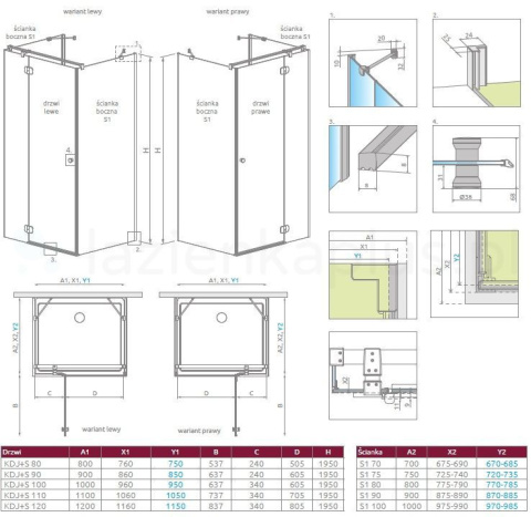 Radaway Torrenta KDJ drzwi prysznicowe 80 cm uchylne prawe chrom połysk/szkło przezroczyste 133380-01-01R Radaway Torrenta KDJ drzwi prysznicowe 80 cm uchylne prawe chrom połysk/szkło przezroczyste 133380-01-01R