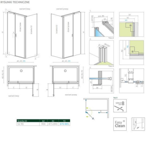 Radaway ścianka prysznicowa 120 cm szkło przezroczyste 10113120-01-01 Radaway ścianka prysznicowa 120 cm szkło przezroczyste 10113120-01-01