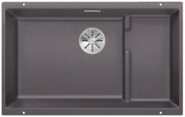 BLANCO SUBLINE 700-U zlewozmywak Level szarość skały z koszykiem stalowym i korkiem InFino 523453