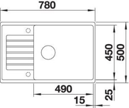 Zlewozmywak granitowy Blanco Zlewozmywak Zia XL 6 S Compact Antracyt 523273