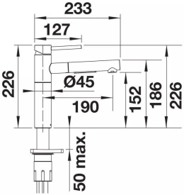 BLANCO Bateria kuchenna stojąca Alta-S II Czarny mat 527553