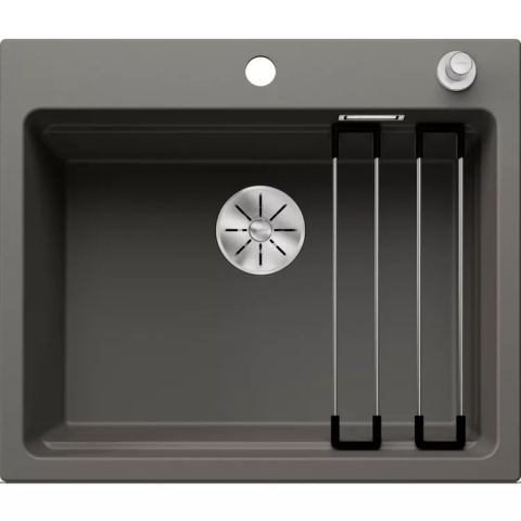 BLANCO ETAGON 6 zlewozmywak Silgranit wulkaniczny szary, korek auto., InFino, szyny 527260