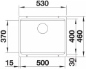 BLANCO Zlewozmywak Silgranit Etagon 500-U 53x46 Czarny 527754