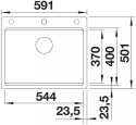 BLANCO Zlewozmywak Silgranit Etagon 6-F Antracyt 527683