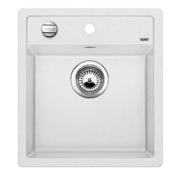 Blanco Dalago 45-F Zlewozmywak granitowy jednokomorowy 45,5x50 cm z korkiem automatycznym biały 517169