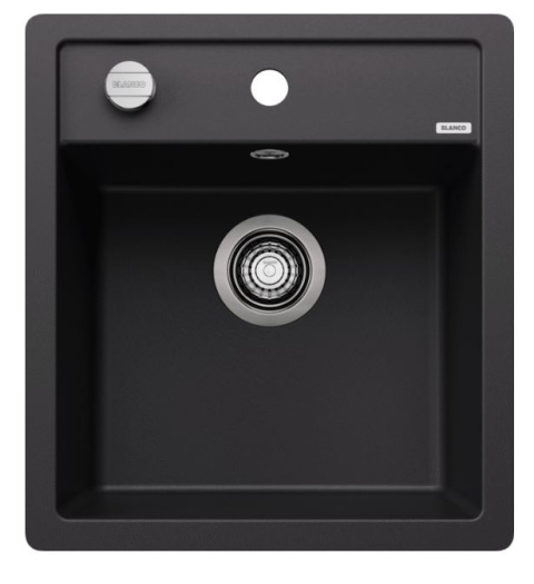 Blanco Dalago 45-F Zlewozmywak granitowy jednokomorowy 50x45,5 cm czarny 525870