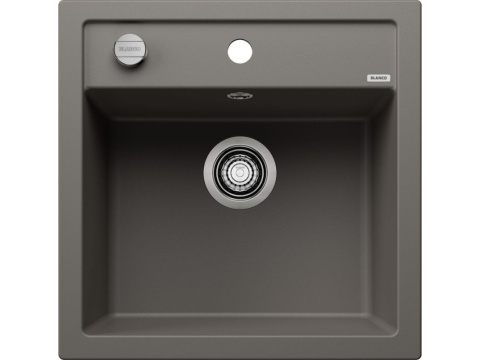 Blanco Dalago 5 Zlewozmywak granitowy jednokomorowy 51,5x51 cm wulkaniczny szary 527244