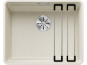 Blanco Etagon 500-F Zlewozmywak granitowy jednokomorowy 52,7x42,7 cm delikatny biały 527074