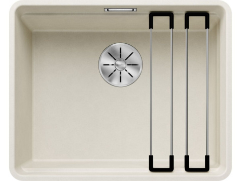 Blanco Etagon 500-F Zlewozmywak granitowy jednokomorowy 52,7x42,7 cm delikatny biały 527074