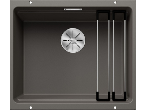 Blanco Etagon 500-U Zlewozmywak granitowy jednokomorowy 53x46 cm wulkaniczny szary 527258