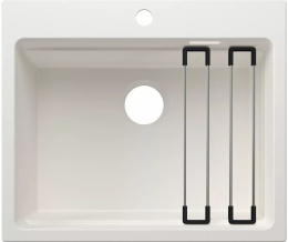 Blanco Etagon 6 - Zlewozmywak silgranitowy 60x51 cm, z akcesoriami, biały 527751