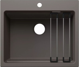 Blanco Etagon 6 - Zlewozmywak silgranitowy 60x51 cm, z akcesoriami, wulkaniczny szary 527747