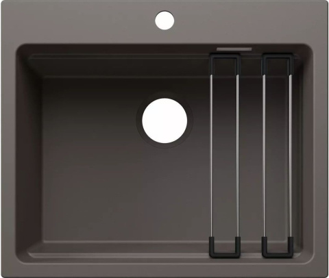 Blanco Etagon 6 - Zlewozmywak silgranitowy 60x51 cm, z akcesoriami, wulkaniczny szary 527747